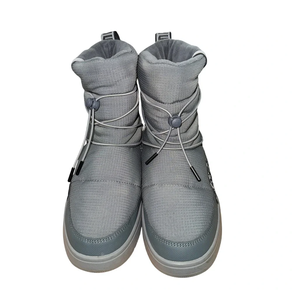 Puma Snowbae Winter Boots Womens 8.5 Pre-Owned Snow Boots Grey Leopard 398890-02
